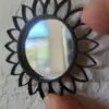 Dollhouse Miniature Sunflower Wall Mirror