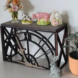 Miniature Clock Side Table