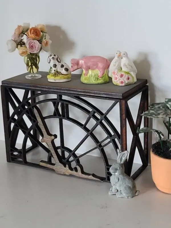 Miniature Clock Side Table