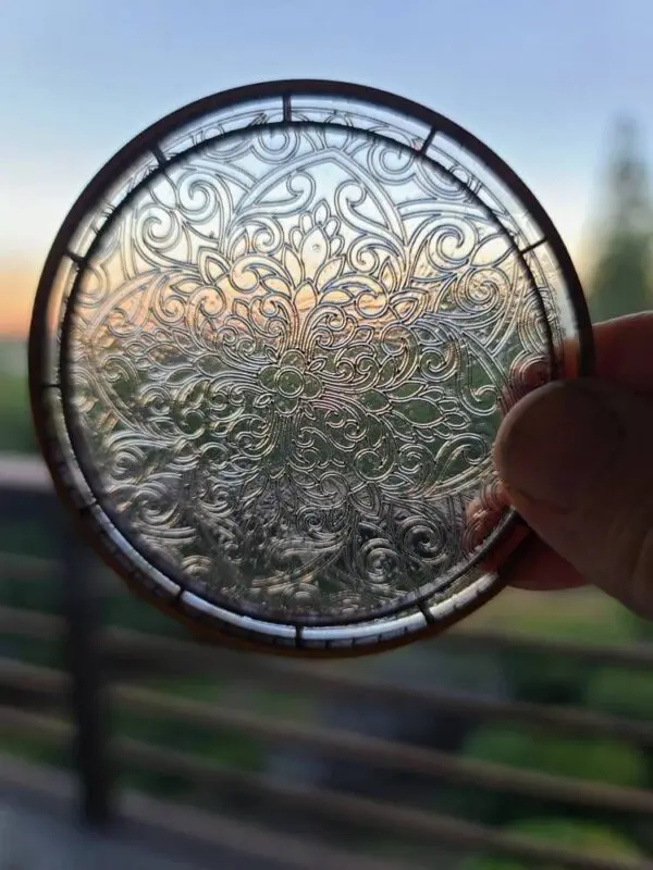 Miniature Etched Suncatcher