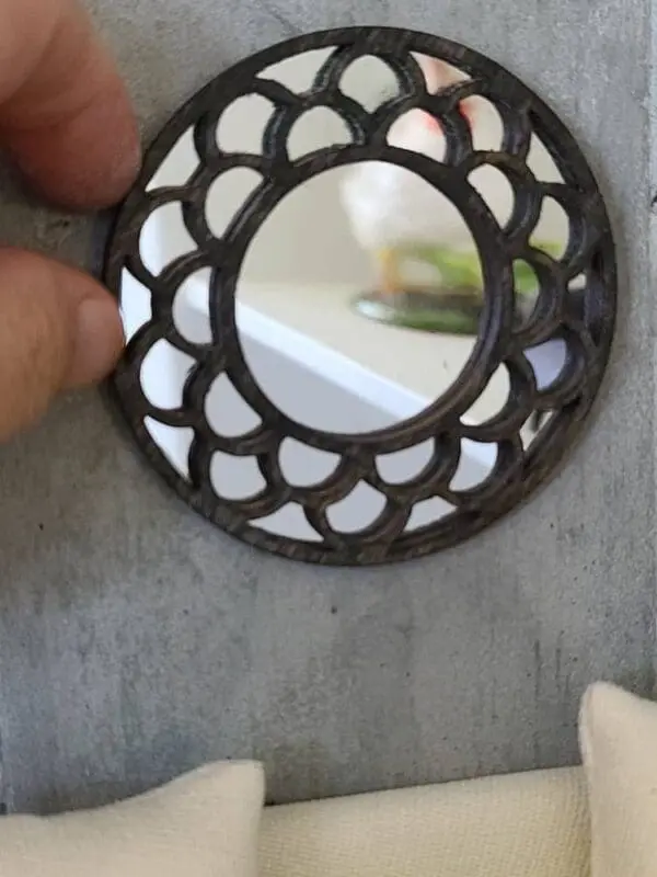 Round Miniature Mirror