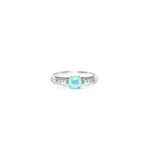 Stunning Natural Aqua Chalcedony Gemstone Ring