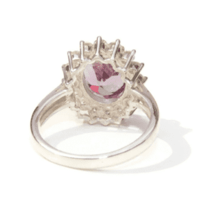 Lab Created Alexandrite Halo Ring