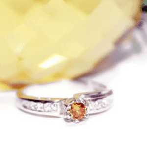 Yellow Sapphire Sterling Silver Ring