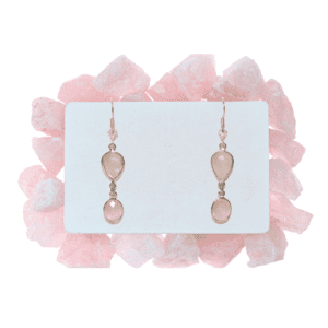 Rose Quartz Gemstone Dangle