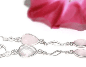 Rose Quartz Gemstone Dangle