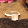 Carat Rose Quartz Gemstone Ring