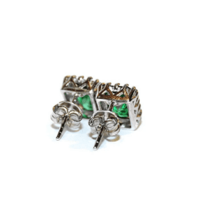 Emerald Green Cubic Zirconia Earrings