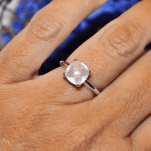 Carat Rose Quartz Gemstone Ring