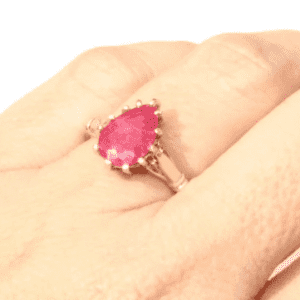 Vintage Style Ruby Ring