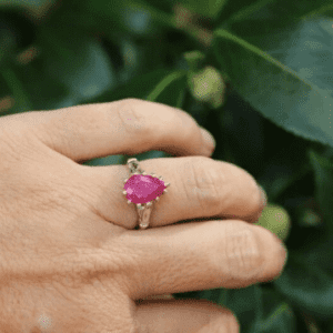 Vintage Style Ruby Ring