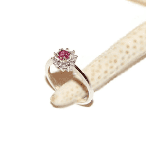 Lab-Created Pink Sapphire Ring