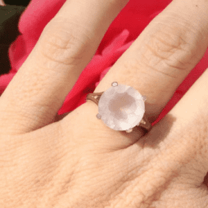 Stunning Rose Quartz Ring