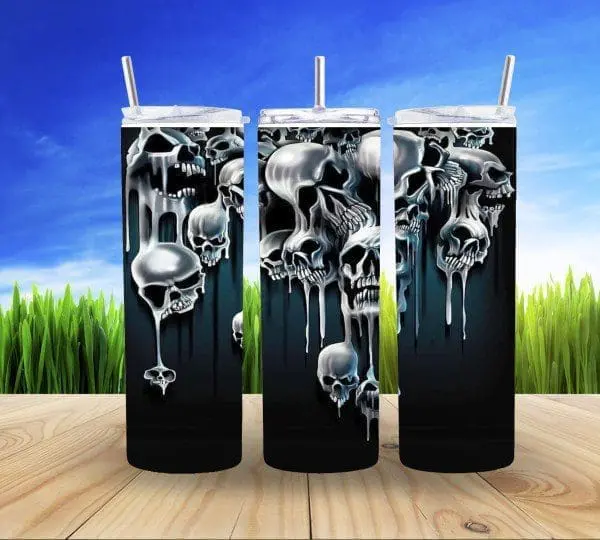 Dripping Skull 20Oz Tumbler