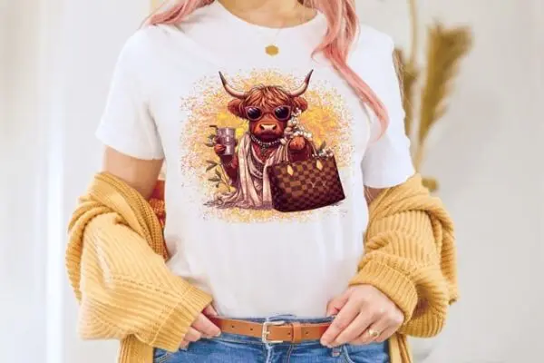 Highland Cow Humor Tee