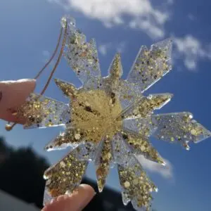 Resin Snowflake Ornament