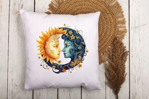 Boho Moon Accent Pillow Covers