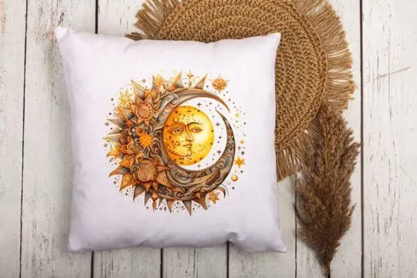 Boho Moon Accent Pillow Covers