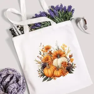 Cute Pumpkin Tote For Fall