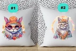 Hippie Cats Accent Pillow Covers