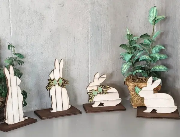 Radiant Dollhouse Miniature Shiplap Rabbits