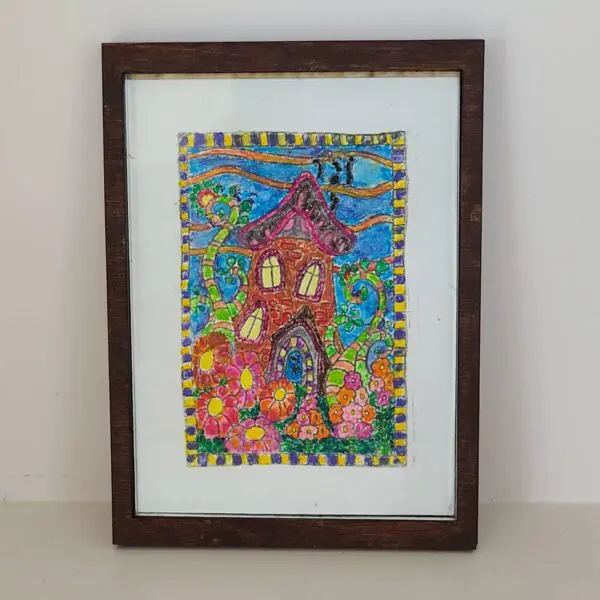 Miniature Watercolor Framed Picture