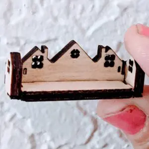 Cute Dollhouse Miniature House Themed Shelf