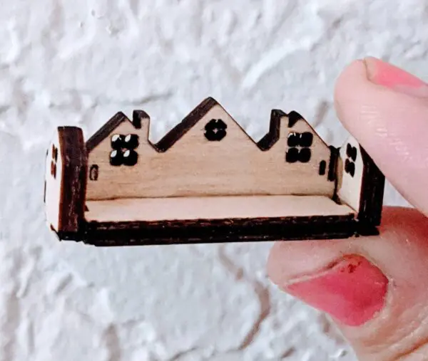 Cute Dollhouse Miniature House Themed Shelf