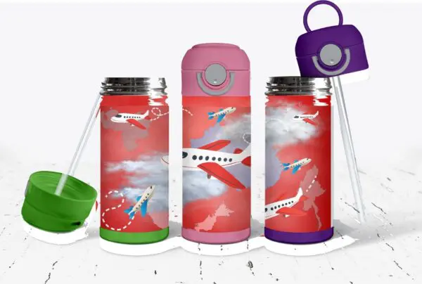 Colorful Planes Big Kids Tumbler