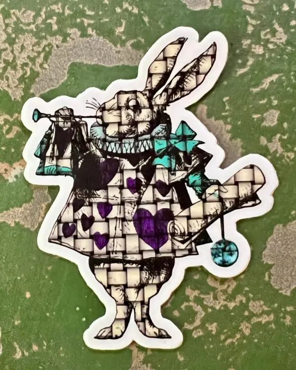 Alice In Wonderland White Rabbit Stickers