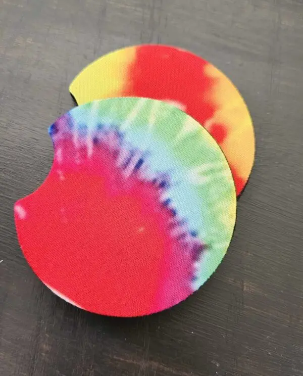 Tie-Dye Car Coasters