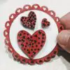 Miniature Wooden 3D Heart Shadowbox Picture