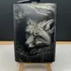 Beautiful Laser Engraved Fox Image On A Stainless Steel Flask