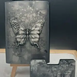 Patriotic Butterfly Stainless Steel Flask