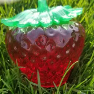 Beautiful Handcrafted Resin Strawberry Jars