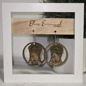 Regal Headwrap Beauty Earrings -1