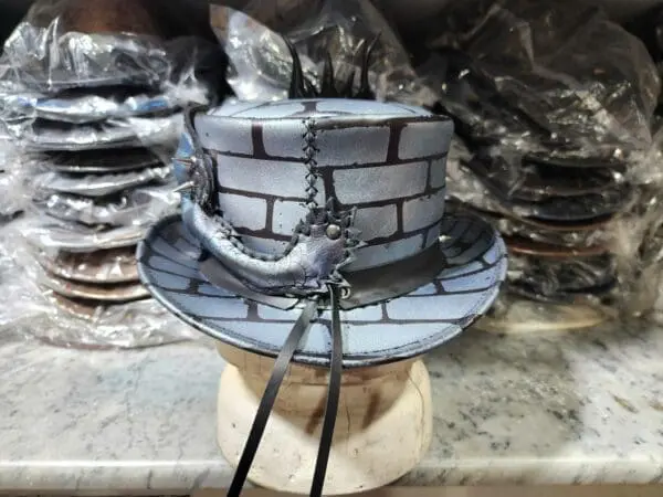 Dragon Of Charisma Leather Top Hat