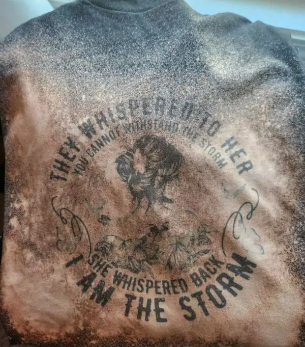 I Am The Storm Bleached Tee