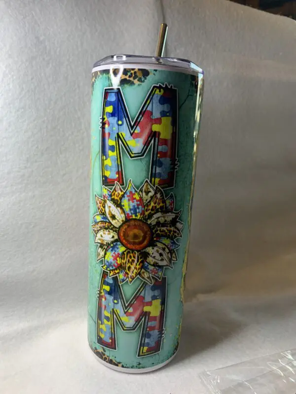 Unique Mom Autism Tumbler