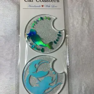 Designer Acrylic Car Coaster Sets