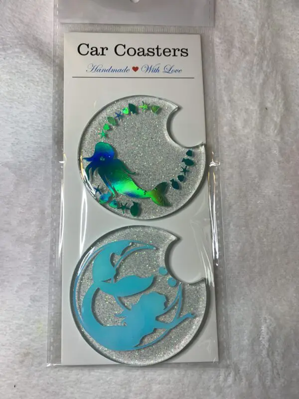 Designer Acrylic Car Coaster Sets