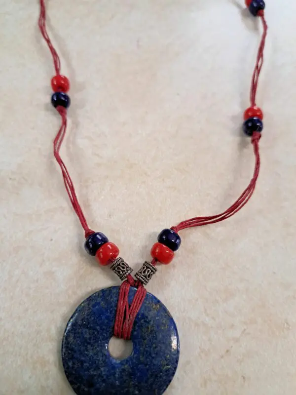 Unique Lapis Lazuli Pendant Necklace