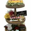 Picnic Perfect Tiered Tray Decor For Summer Tablescapes