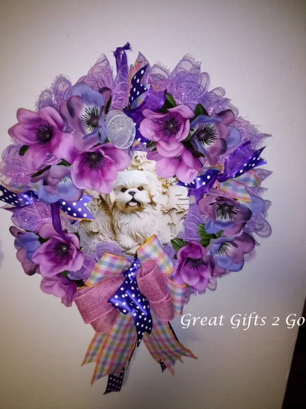 Handmade Shih Tzu Wreath