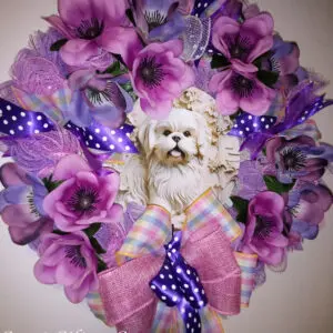 Handmade Shih Tzu Wreath