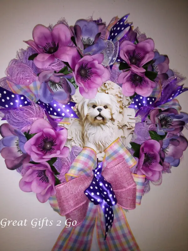 Handmade Shih Tzu Wreath