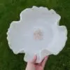 Mesmerizing Pearl White And Gold Decorative Resin Bowl