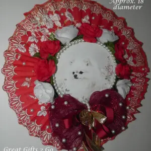 Unique Handmade Pomeranian Wreath