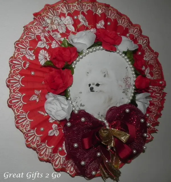 Unique Handmade Pomeranian Wreath