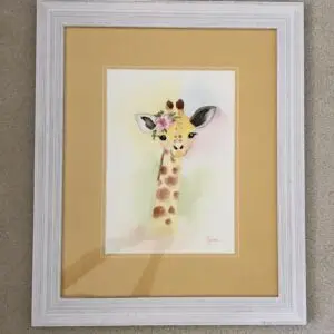 Giraffe Original Watercolor Painting